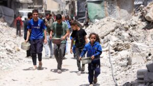 تتطلب غزة في الوقت الراهن مساعدات إنسانية عاجلة بهدف توفير الاحتياجات الأساسية للسكان